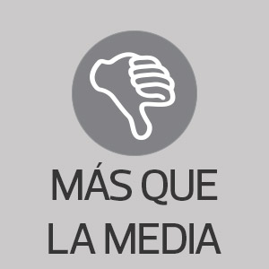 más que la media